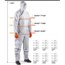 Фото Комбинезон одноразовый с капюшоном Jeta Safety  (JPC 58)